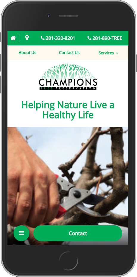 Champions Tree Service Iphone View