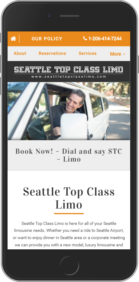 Seattle Top Class Limo Iphone View
